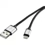 Lightning kabelis Renkforce RF-4683966 3m melns sudraba
