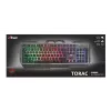 Gaming tastatūra Trust GXT 856 Torac USB QWERTZ vācu melns RGB LED
