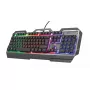 Gaming tastatūra Trust GXT 856 Torac USB QWERTZ vācu melns RGB LED