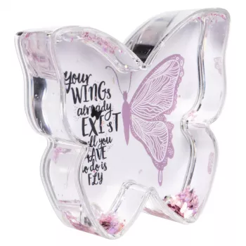 Hama Butterfly viena attēla rāmis rozā, caurspīdīgs