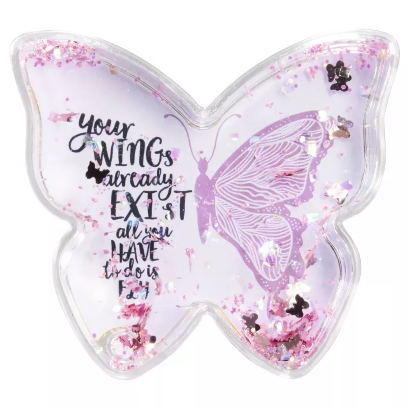 Hama Butterfly viena attēla rāmis rozā, caurspīdīgs