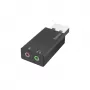 Hama 00200323 kabeļa savienotāju adapteris USB 2x3,5 mm melns