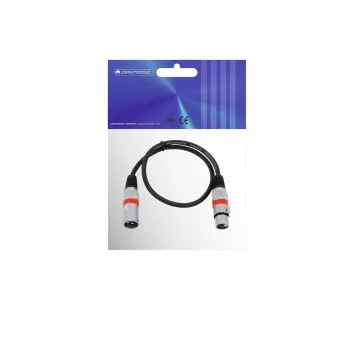 Audio kabelis Omnitronic 30220401 0.5 m XLR 3-pin melns
