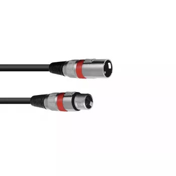 Audio kabelis Omnitronic 30220401 0.5 m XLR 3-pin melns