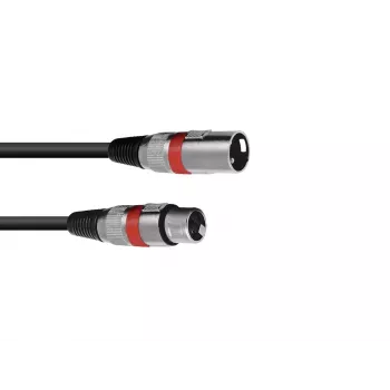 Audio kabelis Omnitronic 30220406 1 m XLR 3-pin melns