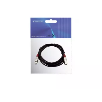 Audio kabelis XLR 3 kontaktu Omnitronic 3022050R 5 m melns
