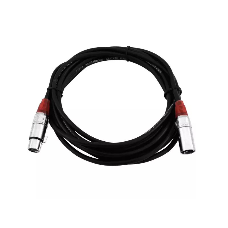 Audio kabelis XLR 3 kontaktu Omnitronic 3022050R 5 m melns