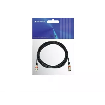 Audio kabelis XLR 3-pinu Omnitronic 3022052R 7,5 m Melns