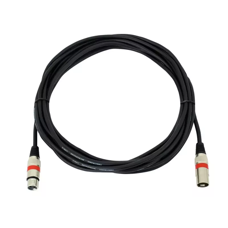 Audio kabelis XLR 3-pinu Omnitronic 3022052R 7,5 m Melns