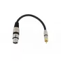 Audio kabelis XLR (3-pin) RCA Omnitronic 3022075J 0,15 m melns