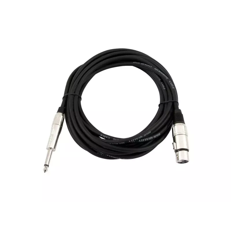 Audio kabelis 2m Omnitronic 3022516M XLR 3-pin 6.35mm melns