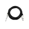 Audio kabelis Omnitronic 30225170 5m XLR 3-pin 6.35mm melns