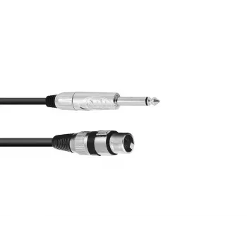 Audio kabelis Omnitronic 30225170 5m XLR 3-pin 6.35mm melns