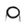 Audio kabelis XLR 3-pin 6.35mm Omnitronic 3022519C 5m Melns