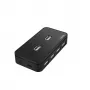 USB centrmezgls HAMA 00200123 — 7 portu USB 2.0 centrmezgls, 480 Mbit/s, melns, 1,1 m kabelis