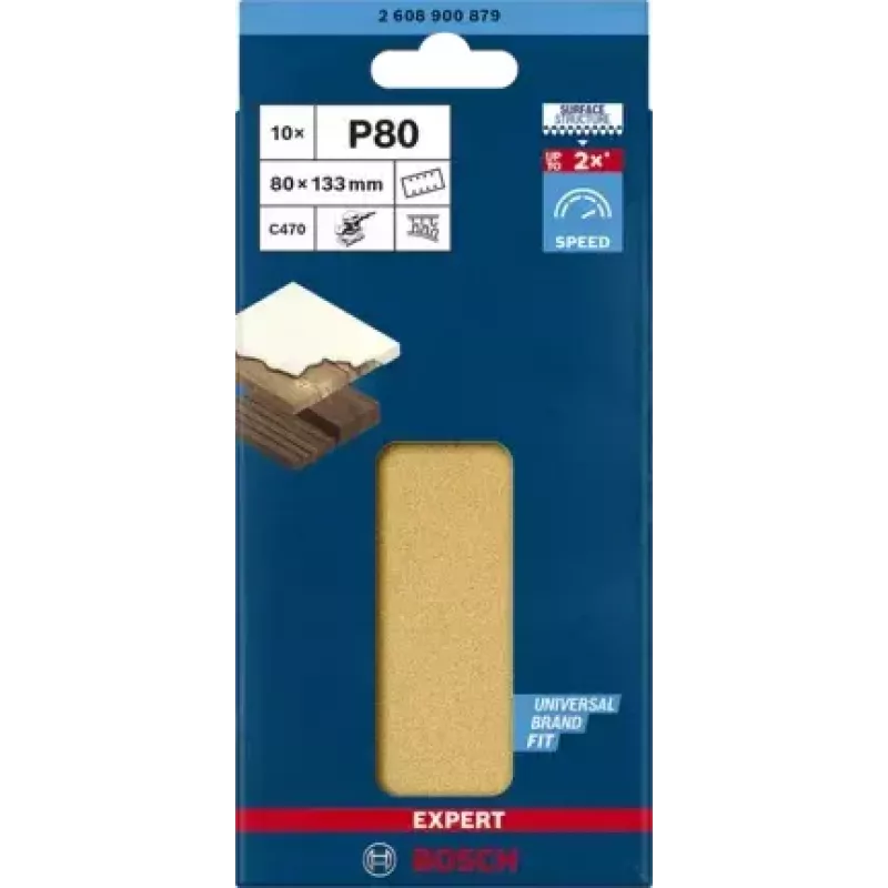 Bosch 2 608 900 879 rotējošā instrumenta slīpēšanas/slīpēšanas piederums Koks Slīpēšanas loksne