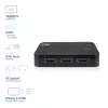 ACT 4K HDMI pārslēdzējs 3x1 melns 60Hz 1920x1080 3840x2160