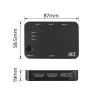 ACT 4K HDMI pārslēdzējs 3x1 melns 60Hz 1920x1080 3840x2160