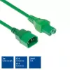 ACT Powercord C14 - C15 zaļš 2 m kabelis H05RN-F 250V 10A