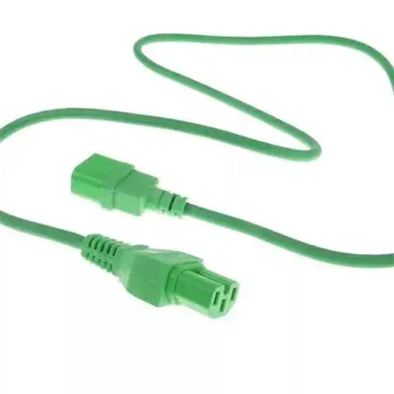 ACT Powercord C14 - C15 zaļš 2 m kabelis H05RN-F 250V 10A