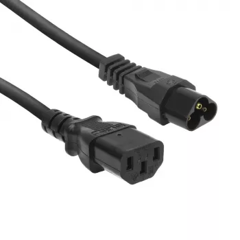 Strāvas vads ACT C6 - C13 melns 0,2 m 250V 2,5A