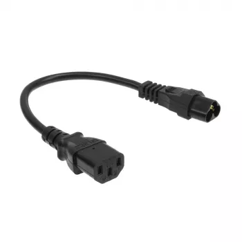 Strāvas vads ACT C6 - C13 melns 0,2 m 250V 2,5A