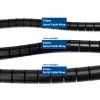 ACT 15 mm spirālveida kabeļu apvalks, garums 50 metri, Kabeļu pārvaldība, Melna, Polivinilhlorīds (PVC)