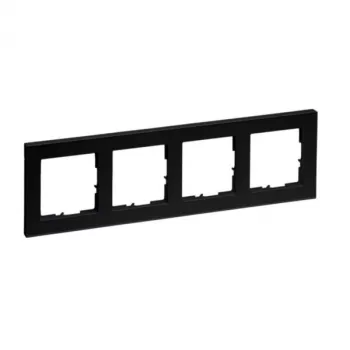 Legrand 765384 sienas plāksne/slēdža pārsegs Melns
