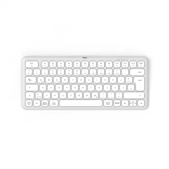 Hama WK-500 tastatūra mājai/birojam RF Wireless + Bluetooth QWERTZ vācu pelēka, balta