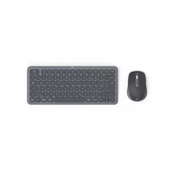 Hama WKM-500 tastatūra Pele iekļauta Mājai/Birojam RF Wireless + Bluetooth QWERTZ Vācu Melna
