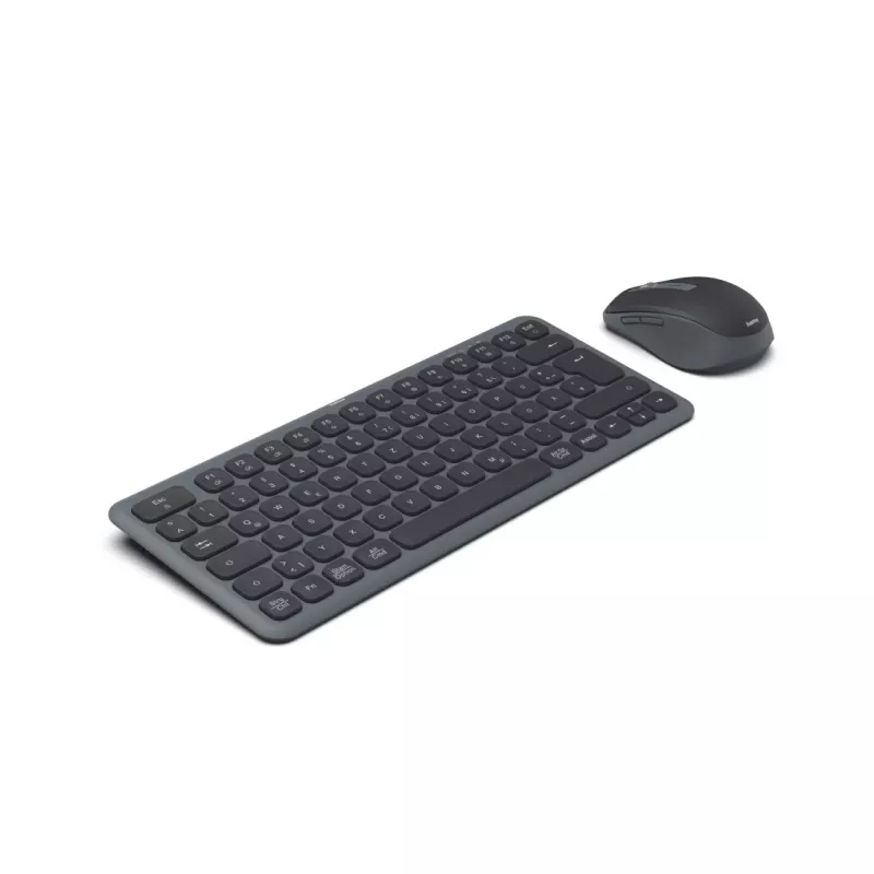 Hama WKM-500 tastatūra Pele iekļauta Mājai/Birojam RF Wireless + Bluetooth QWERTZ Vācu Melna