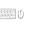 Hama WKM-500 tastatūra Pele iekļauta Mājai USB + RF bezvadu + Bluetooth QWERTZ vācu Pelēks, Balts