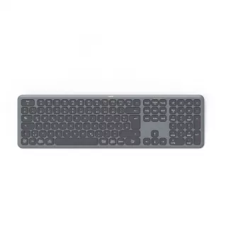 Hama WK-550 tastatūra Mājai/Birojam RF Bezvadu + Bluetooth QWERTZ Vācu Melna, Tumši pelēka