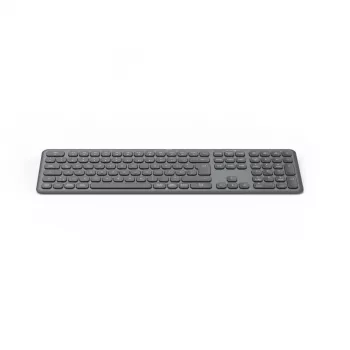 Hama WK-550 tastatūra Mājai/Birojam RF Bezvadu + Bluetooth QWERTZ Vācu Melna, Tumši pelēka
