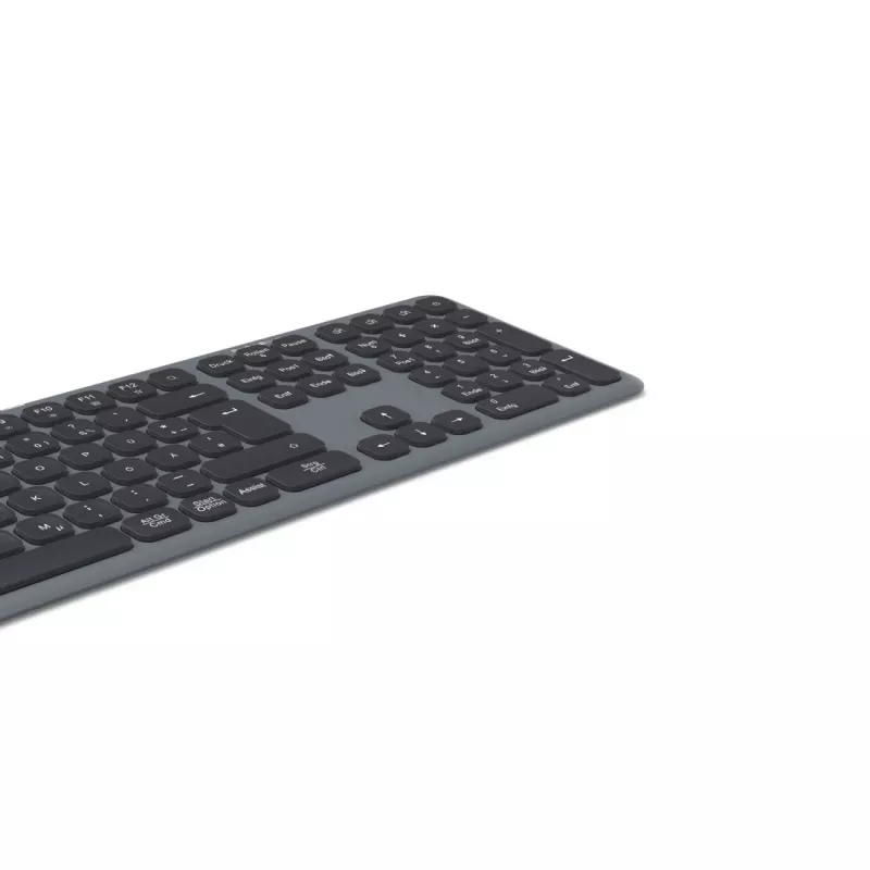 Hama WK-550 tastatūra Mājai/Birojam RF Bezvadu + Bluetooth QWERTZ Vācu Melna, Tumši pelēka