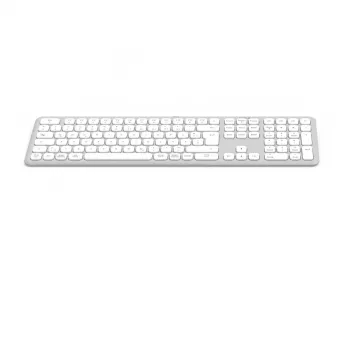Hama WK-550 tastatūra mājām/birojam RF bezvadu + Bluetooth QWERTZ vācu pelēka, balta