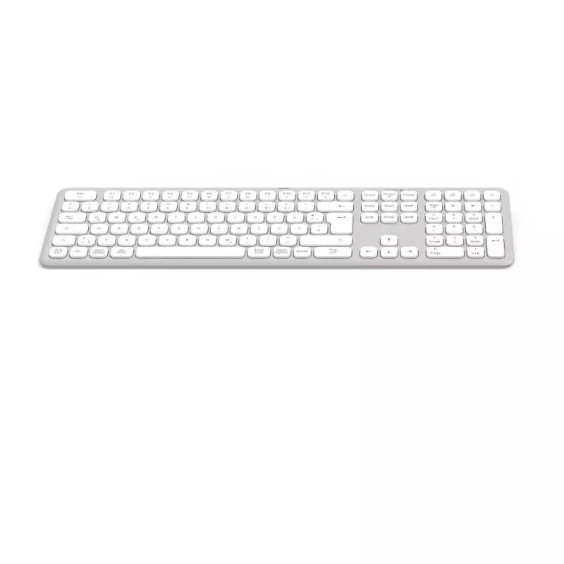 Hama WK-550 tastatūra mājām/birojam RF bezvadu + Bluetooth QWERTZ vācu pelēka, balta