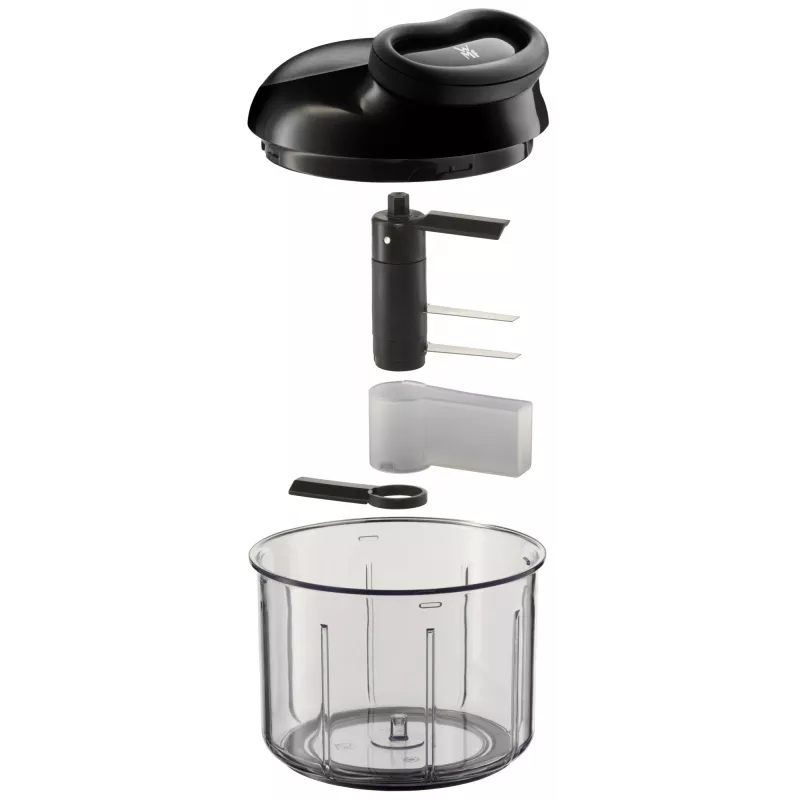 WMF Gourmet 18.7678.6040 manuālais pārtikas smalcinātājs Melns, caurspīdīgs