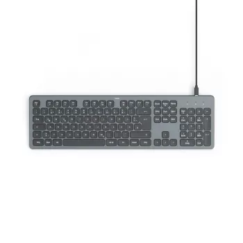 Hama CK-400 tastatūra mājām/birojam USB QWERTZ vācu Melna, Tumši pelēka