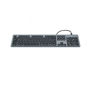 Hama CK-400 tastatūra mājām/birojam USB QWERTZ vācu Melna, Tumši pelēka