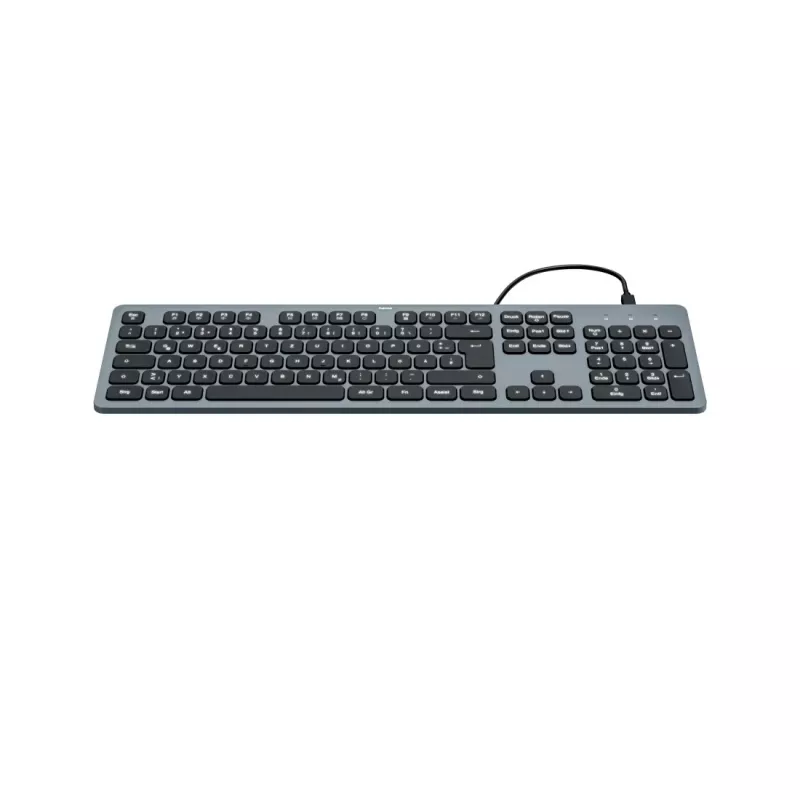 Hama CK-400 tastatūra mājām/birojam USB QWERTZ vācu Melna, Tumši pelēka