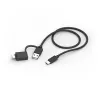 Hama CK-400 tastatūra mājām/birojam USB QWERTZ vācu Melna, Tumši pelēka