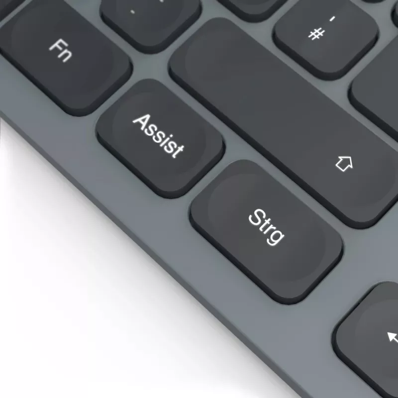 Hama CK-400 tastatūra mājām/birojam USB QWERTZ vācu Melna, Tumši pelēka