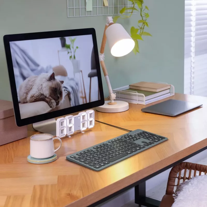 Hama CK-400 tastatūra mājām/birojam USB QWERTZ vācu Melna, Tumši pelēka