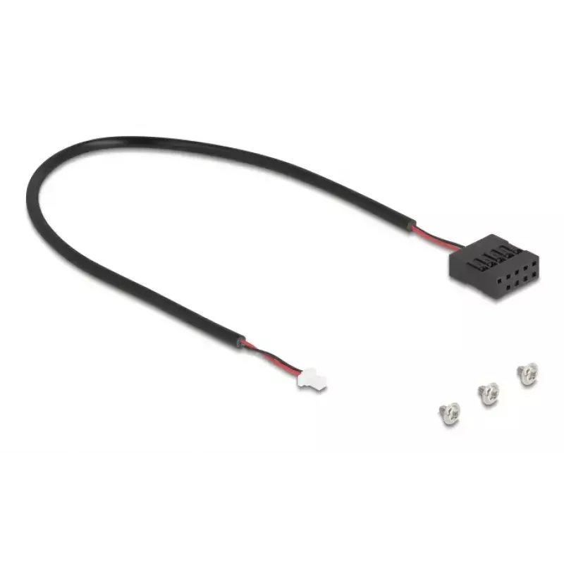 DeLOCK 64344 iekšējais M.2 adapteris, vīrišķā tipa, melns, 22x80x5 mm