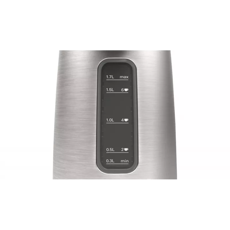 Bosch TWK5P480 elektriskā tējkanna 1,7 L 2400 W melna, nerūsējošais tērauds