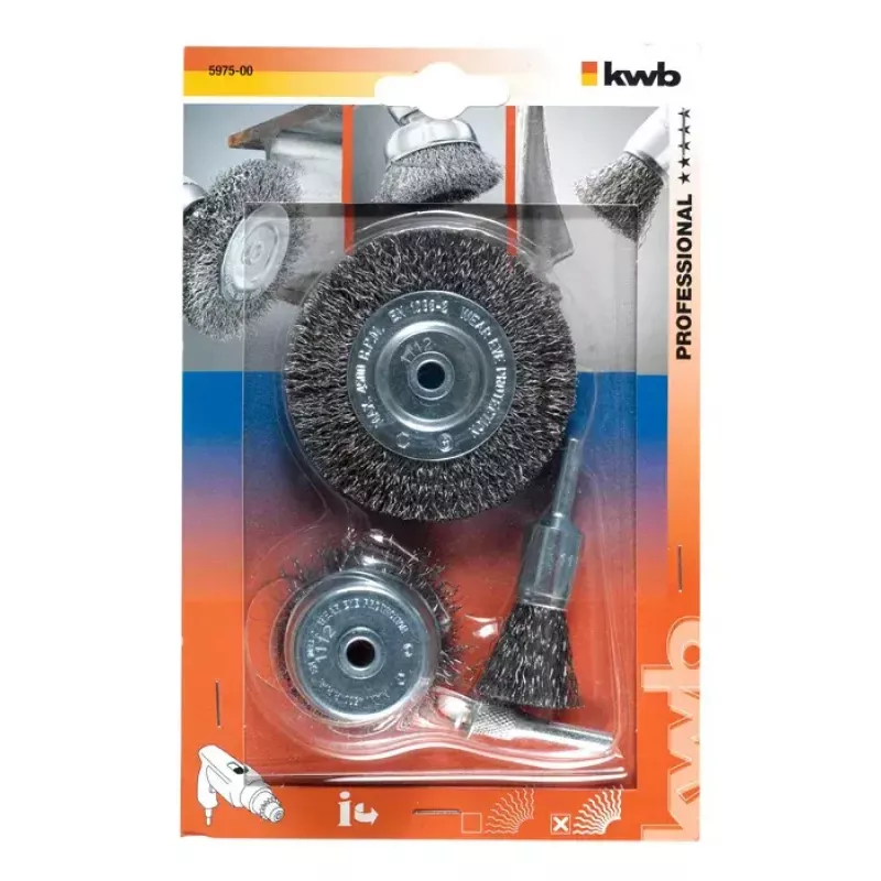 Pulēšanas disks kwb Stiepļu suku komplekts 597500