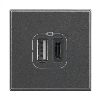Legrand HS4287C2 kontaktligzda 2x USB Antracīta