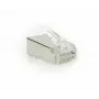 ACT CAT6A caurlaides ekranēts modulārs RJ45 savienotājs Zelta kontakti Sudraba Caurspīdīgs