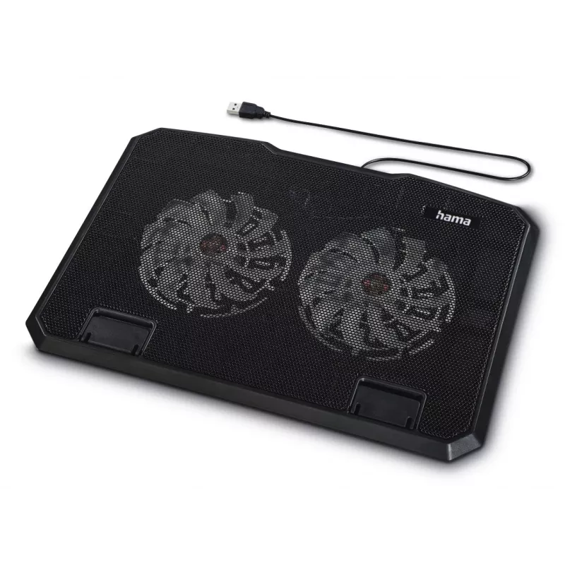 Hama Melns Metal klēpjdatora dzesēšanas paliktnis 39,6 cm (15,6 collas)